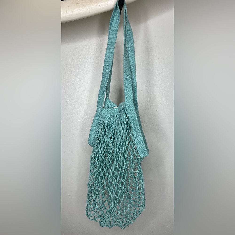 Oceanista Reusable Cotton Net Mesh Grocery Tote Bag